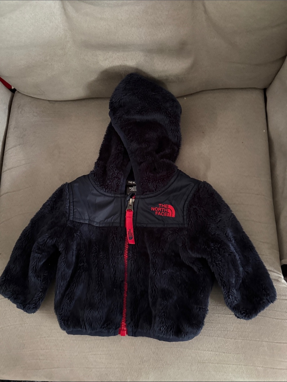 Boys 0-3 mos North Face fleece coat jacket